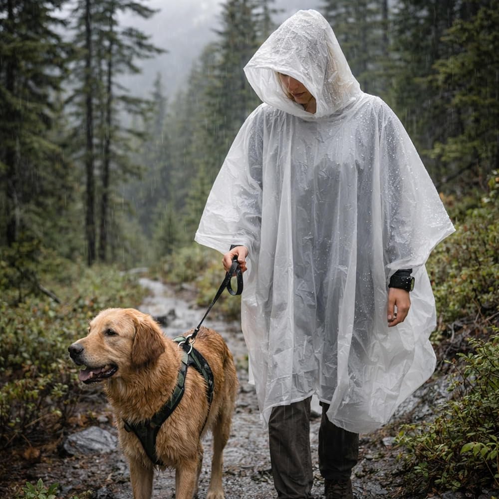 Amazon.com: ASR Outdoor Emergency Poncho Clear Polyethylene Rain